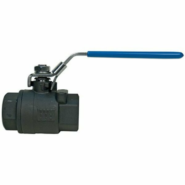 Bonomi North America 1/4in FULL PORT 2-PIECE CARBON STEEL VENTED BALL VALVE W/ LOCKING HANDLE 600LL-1/4